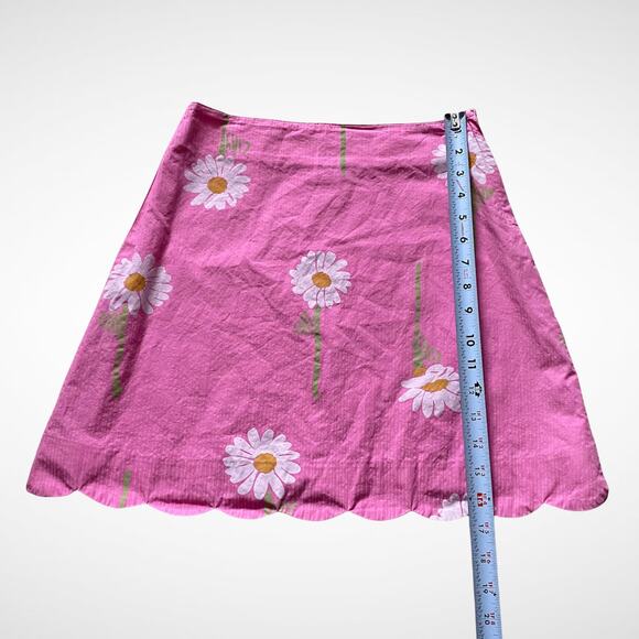 Lilly Pulitzer Daisy Scalloped-Edged Skirt Kids Sz 12 - Picture 5 of 7